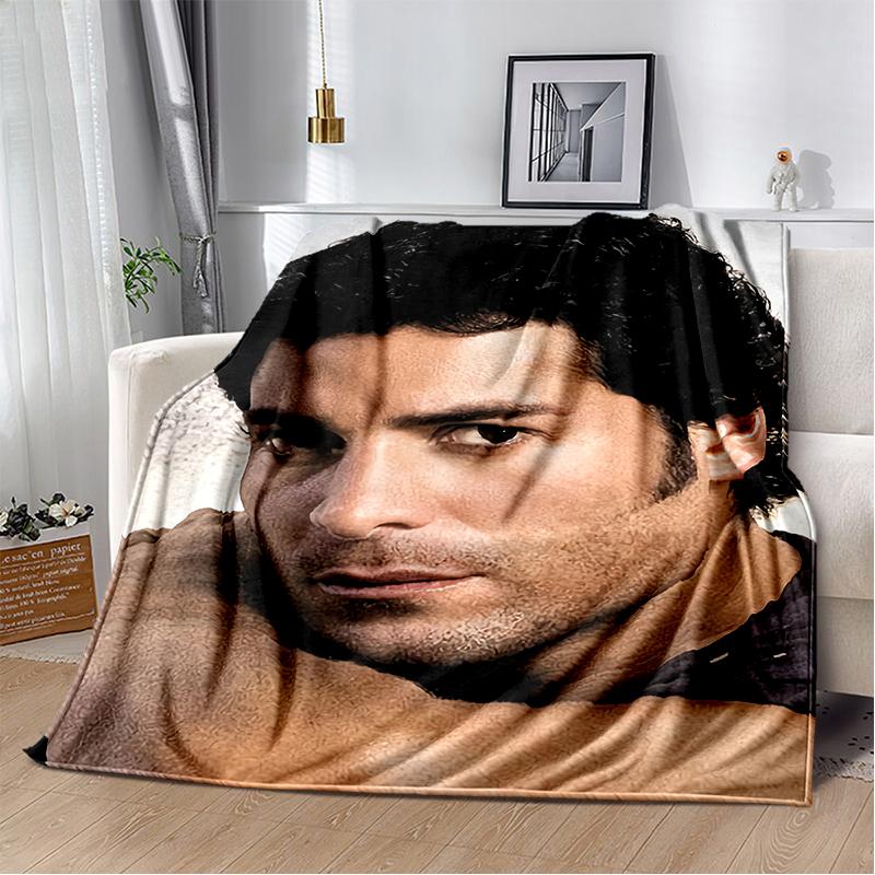 2025 New Style Chayanne Puerto Rican Latin Pop Soft Blankets,Keep Warm Throw Blanket Comfortable Blanket for Beds Sofa Home Gift