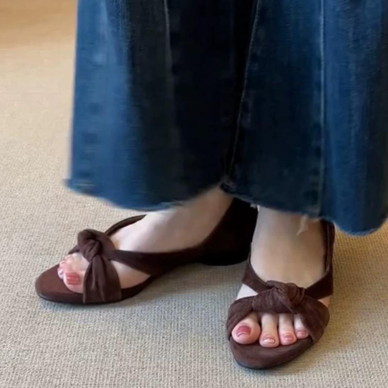 

Fashion Fad Women Sandals Flats Summer Shoes Designer New 2025 Casual Retro Woman Slippers Walking Shoes Brand Dress Sandalias De Mujer 42