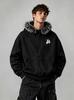 Unisex zkrácená mikina s kapucí z umělé kožešiny na zip, Termoregulační topy, Běžný střih pro výlety k jezeru, Venkovní výlety, Výlety do města, Každodenní nositelný oděv