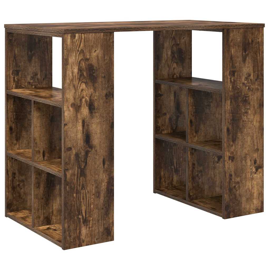 Desk Smoked Oak 90 x 50 x 75 cm Engineered Wood
