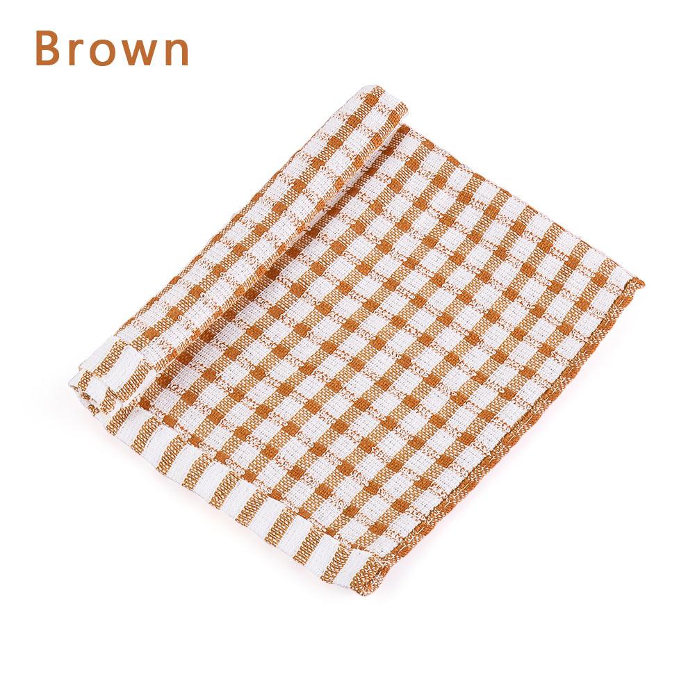 Soft Tea Towels Terry Cotton Kitchen Dish Cloths Clean Microfibre Absorbent Non-stick Cleaning Clothes Kitchen Tool