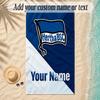 Beach Towelhertha Bsc Custom Name Text Personalized Soft Towel for Beach Pool Indoor Home Decor Gift