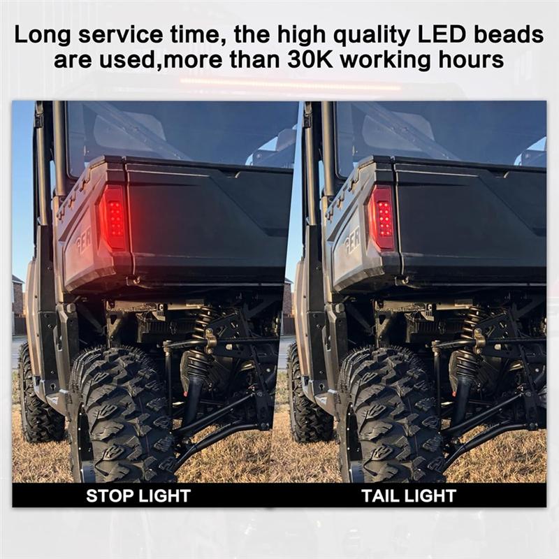A58X-UTV Tail Light Assembly LED Taillight For Polaris Ranger 570 900 1000 XP General 1000 Rear Brake Stop Light 2412774