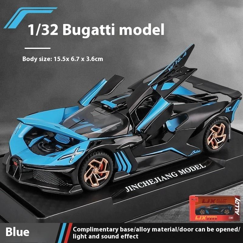 1:32 Supercar Sports Car Alloy Metal Diecast Vehicle Model Sound & Light Desktop Collection Hobby Ornaments Gifts