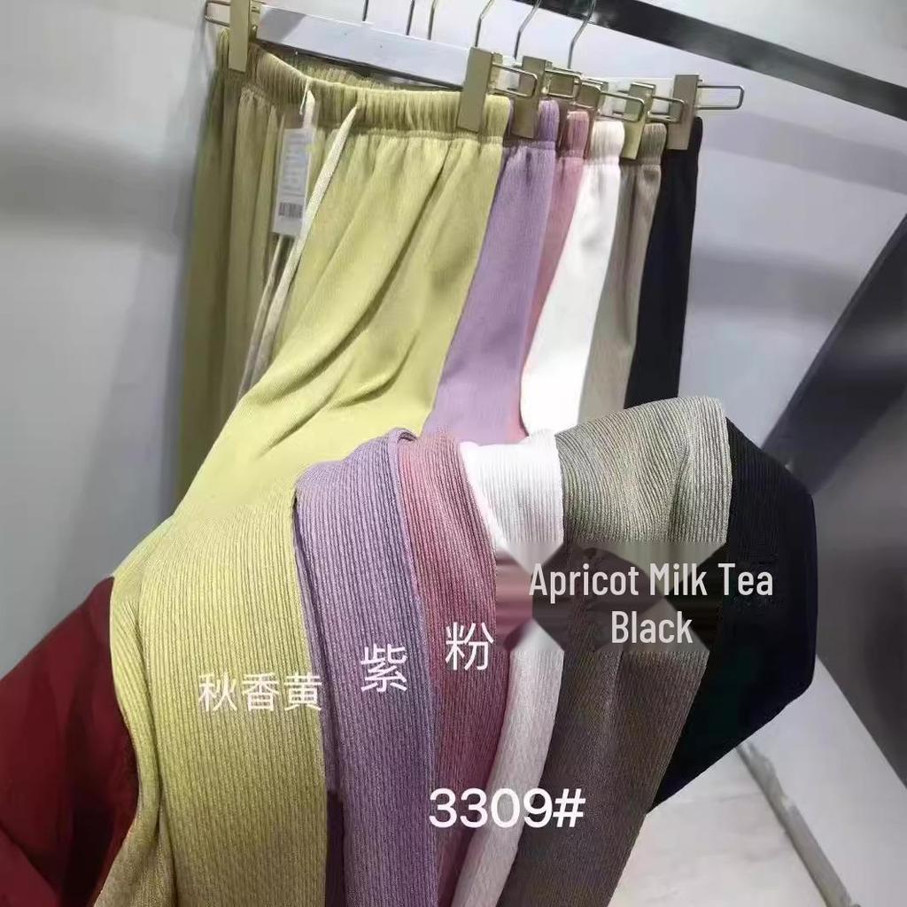 2025 Damskie spodnie z wysokim stanem, szerokimi nogawkami i sznurkiem do ściągania, z lampasem w kształcie błyskawicy