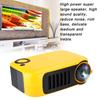   Portable Home 480*320 HD Resolution Video Projector Yellow for Children