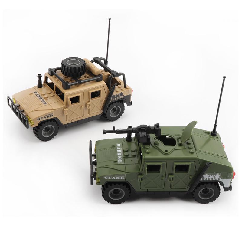 DIY Off-Road Jeep Model Kit - Military Building Blocks for Kids