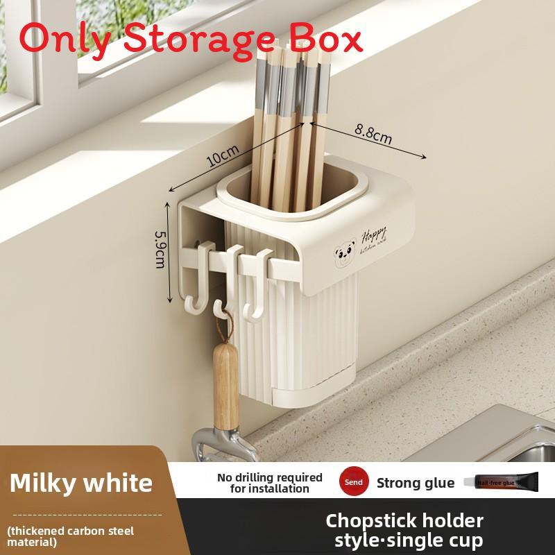 Kitchen Wall Mount Storage Rack With Multifunctional Storage For Home Use