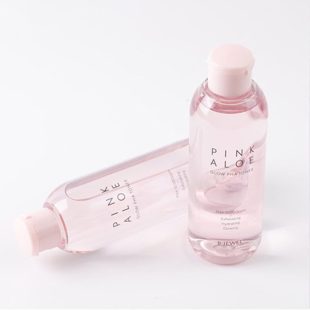 b:jewel Pink Aloe Organic Hypoallergenic Glow Paha Exfoliation Skin Toner 200ml
