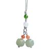 Hetian Jade Mobile Phone Pendant, Pendant Accessory for Women DIY Cute Mobile Phone Strap In Chinese Style with Southern Red Agate, Fresh and