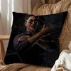 Johnny Cage Kitana Mortal Kombat Pillow Case Square Double-Sided Printing Short Plush Sofa Cushion Cover Bedroom Bedside Pillow