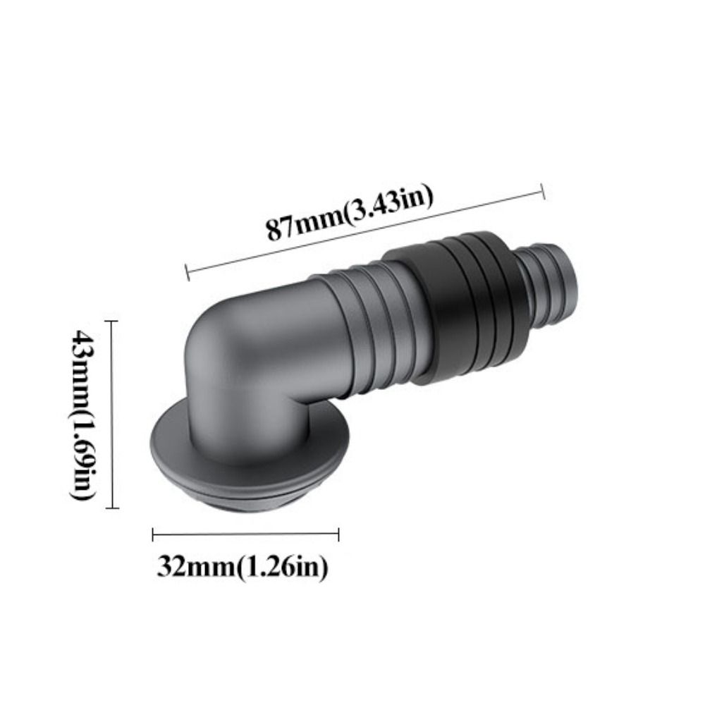 Anti-Odor Washing Machine Floor Drain Elbow Leak-Proof Drainage Fitting Accessories  Balcony