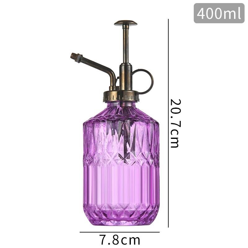 Retro Relief Sprayer Glass Bottle Gardening Home 400 ML Large Capacity Container Bottle Bathroom Decoration Sanitize Bottles