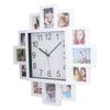 16 Inch Wall-mounted Clock Black White Picture Frame Clock Photo Frame Wall Clock  Gift Giving