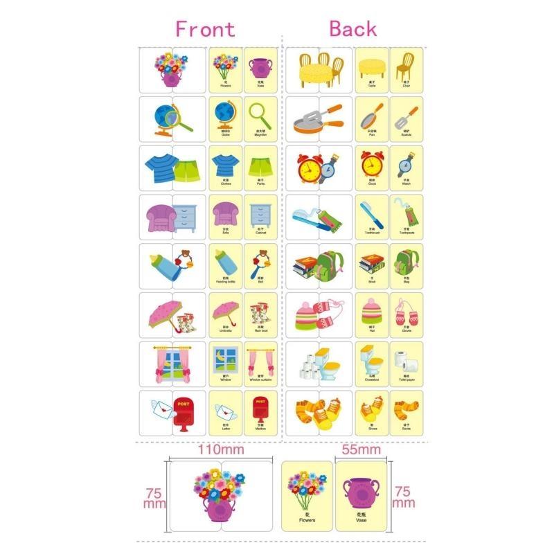 Baby Toys Infant Early Head Start Training Puzzle Cognitive Card Car Fruit Animal Life Set Pair Puzzle Baby Gift