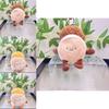 Cute Plush Pancake Food Doll Keychain Soft Pp Cotton Adorable Pendant Accessory