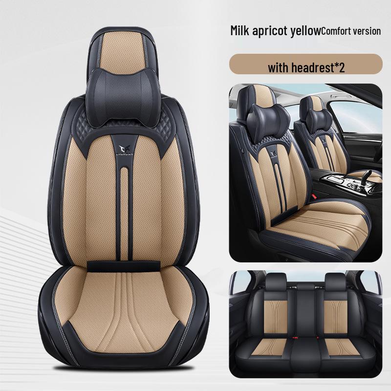 Breathable Leather Car Seat Cover Cushions for All Seasons