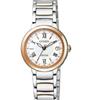 Used CITIZEN EXCEED Titanium Citizen Exceed Watch Silver X Pink Gold Working Condition ES9324-51W Radio Solar