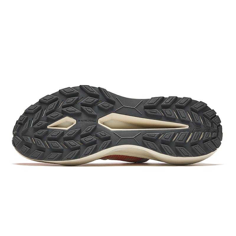 Anta Comfortable Shock Absorbing Non-Slip Durable Low-Top Running Shoes Men Sneakers Beige Orange 112436603A-1