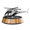 Premium Solar Rotating Aromatherapy Metal Airplane Car Ornament Perfume