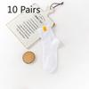 10 Pairs of Men's Mid-calf Sweat-absorbing Imitation Fabric Corset Sports Socks for Spring, Summer and Autumn