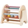 Baby Early Learning Montessori Toys Gift Wooden Rolling Ball Drum Listening Exercise Color Cognition Hand-eye Coordination Train