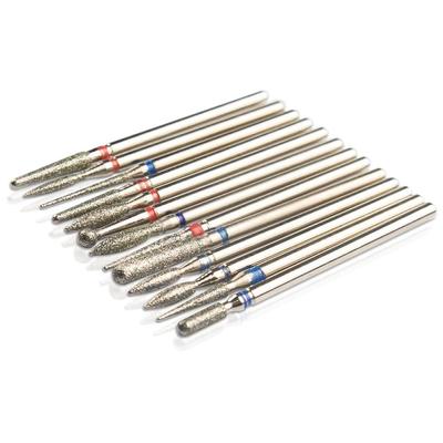 2pcs Diamond Nail Drill Bit for Manicure Nail Drill Manicure Machine Bit Accessories Cuticle Clean Mill Cutters Removing Gel