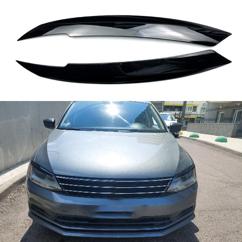 

Для Volkswagen VW Jetta MK6 авто ABS веки автомобиля передняя фара лампа для бровей лампа для бровей отделка наклейка черный