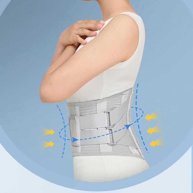 Lumbar Support Waist Belt Health Therapy Breathable Back Spine Support Corset Adjustable Back Support Strap for Men and Women Back Bracket