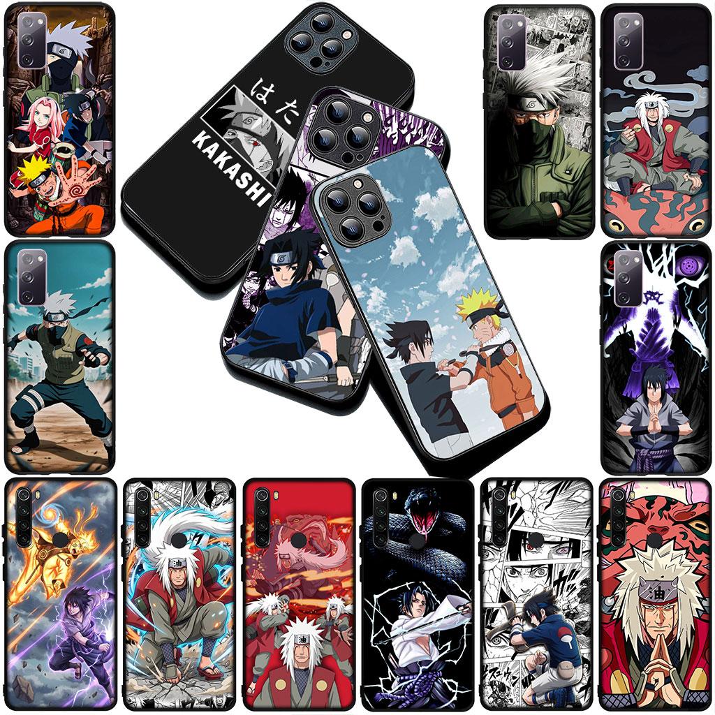 Cover for Samsung Galaxy S22 S21 S20 FE Ultra Plus A07 A17 A15 A16 A25 A57 A37 Soft Case Jiraiya Kakashi Narutos Uchiha Sasuke