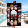 Tokyo anime Artwork Beach Towel, Microfiber Beach Towel, Perfect For Pool, Beach, Travel, Home Decor Beach Party Fan gifts