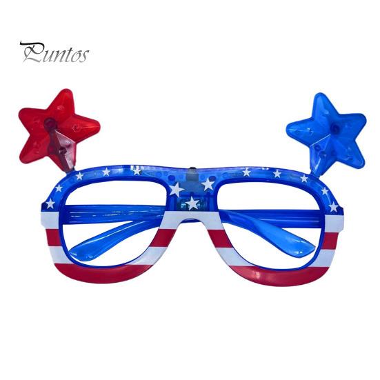 

Очки с подсветкой в ​​честь Дня независимости. Светодиодные мигающие оттенки американского флага. 4 июля. День ветеранов. День памяти. Светящиеся очки с быстрым/медленным свечением. синий/красный