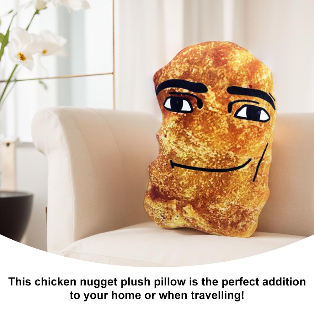Cotton Eye Joe Plush Creative Baby Doll Sleep Pillow Cushion Cartoon Chicken Nuggets Anime Smiling Doll for Kids and Adults
