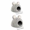 Thicken Hedgehog Hideout Nest Mouse Shaped Guinea Pig House Semi-enclosed Pet Cave  Sleeping Bag