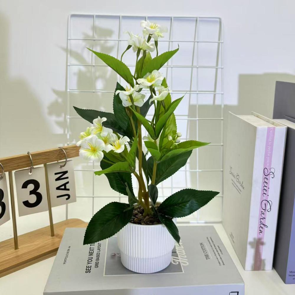 

Chrysanthemum Jump Small Rainflower Artificial Green Plant For Interior Decor белый