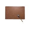 In Stock European-Style Luxury Leather Placemat: Waterproof, Oil-proof, Heat-Insulating Mat for Bowls and Plates