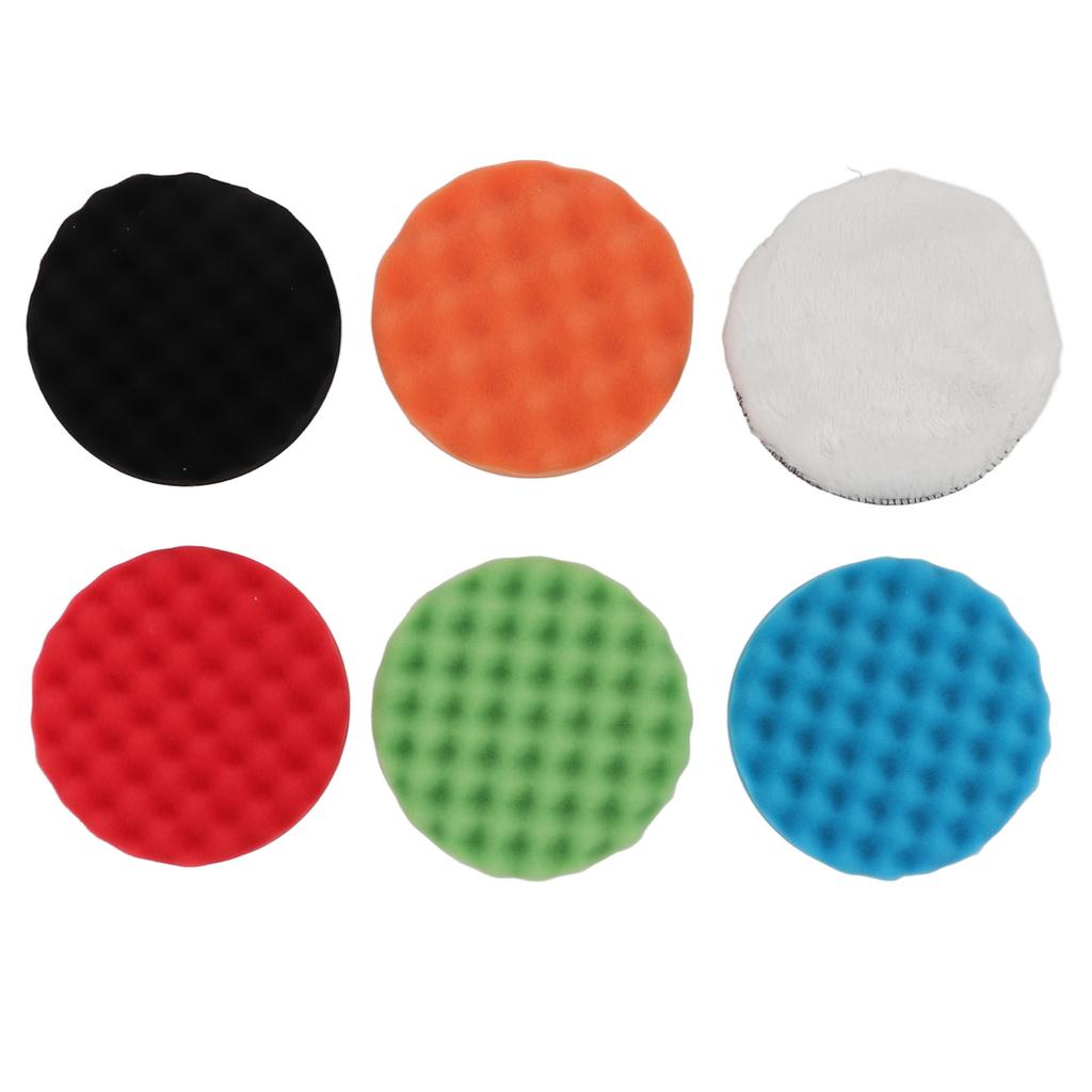 7in Polishing Sponge Kit Large Size for Cars Trucks Wheels Spokes Washing Cleaning Dust Removal