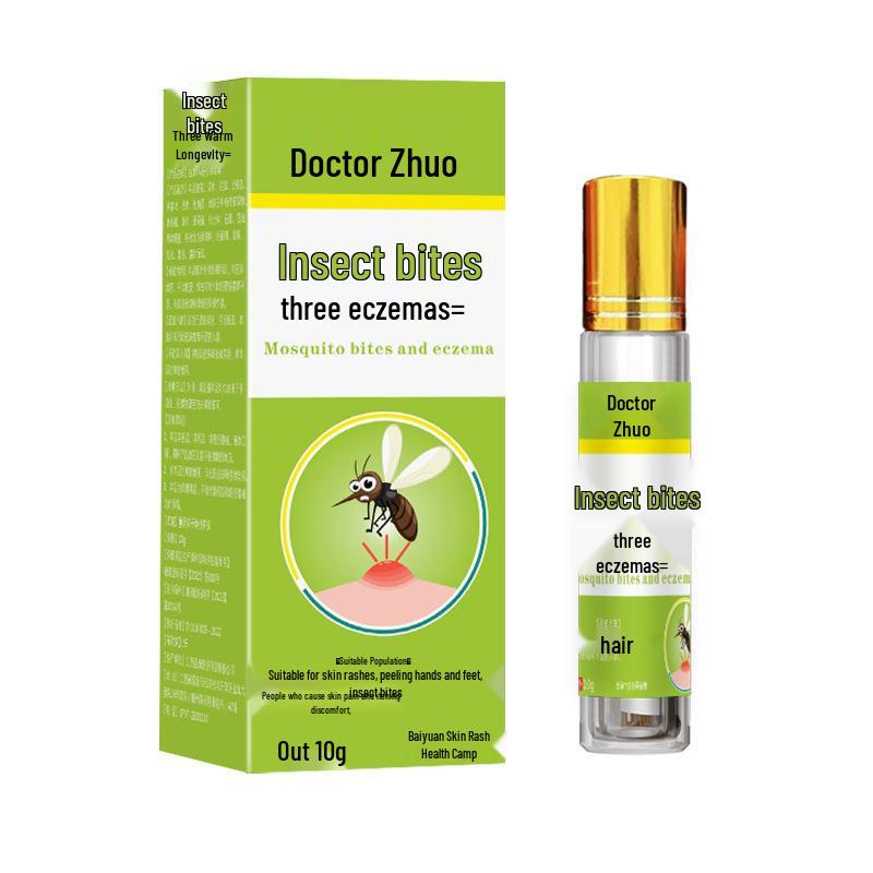 

Zhuo Yishi 360° Mosquito Bite Relief Rollerball - Targeted Massage & Skin Application. 10g/box