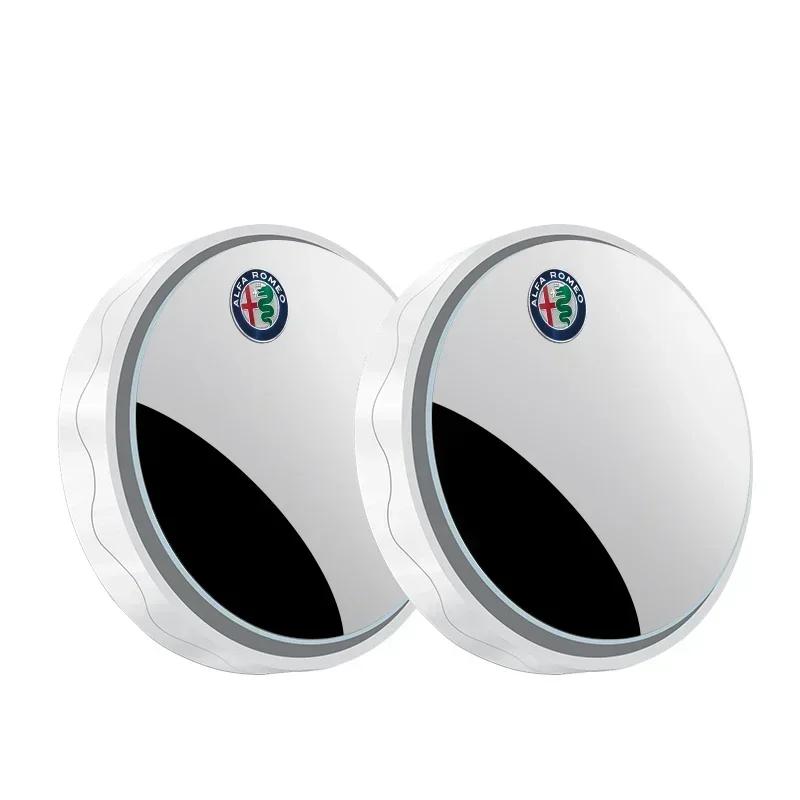 

New 2 Pcs Car Suction Cup Mount Auxiliary Rearview Mirror For Alfa Romeo 4C 159 166 Spider Giulia Giulietta 156 Mito 8C GT