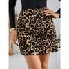 Leopard Print Skirt Internet Celebrity Ins Short Skirt Women's Autumn Skirt High Waist Slimming A-line One-step Skirt