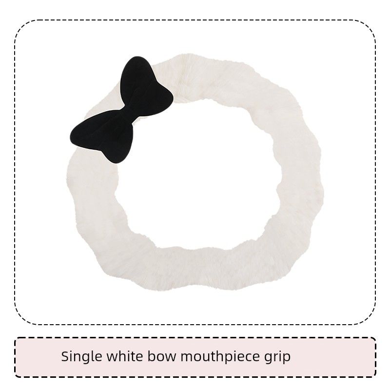 Car Steering Wheel Cover Winter Plush Warm Fleece Cute New Style Wear-Resistant Sweat-Absorbent Non-Slip Creative Handlebar Cover for Women