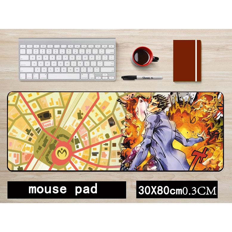 JOJO Kujo Jotaro Anime Non-Slip Mouse Pad - Large 30x80CM Keyboard Mat