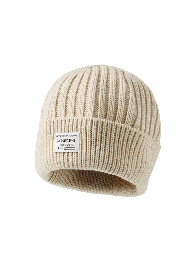 CONTEMENT Ribbed Cuff Beanie