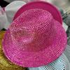 Rhinestone and Pearl Fedoras Jazz Hats for Men and Women Red Matching Black Diamond Fedoras Stage Banquet Cap 2022 Wholesale