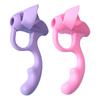 Apoio Ergonômico de Silicone para Lápis de Cinco Dedos, Pegadores de Caneta para Caligrafia para Crianças Destras e Canhotas