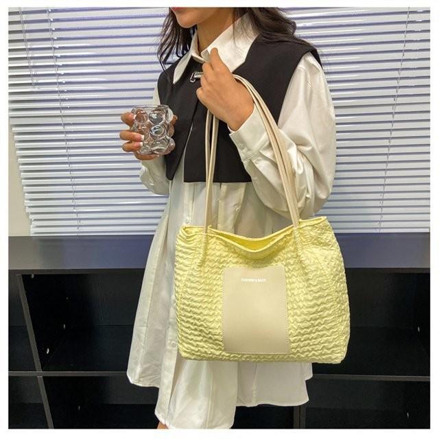Stylish Large Tote Bag For Women 2023 Plush Nylon Handheld Casual Bag In Multiple Colors