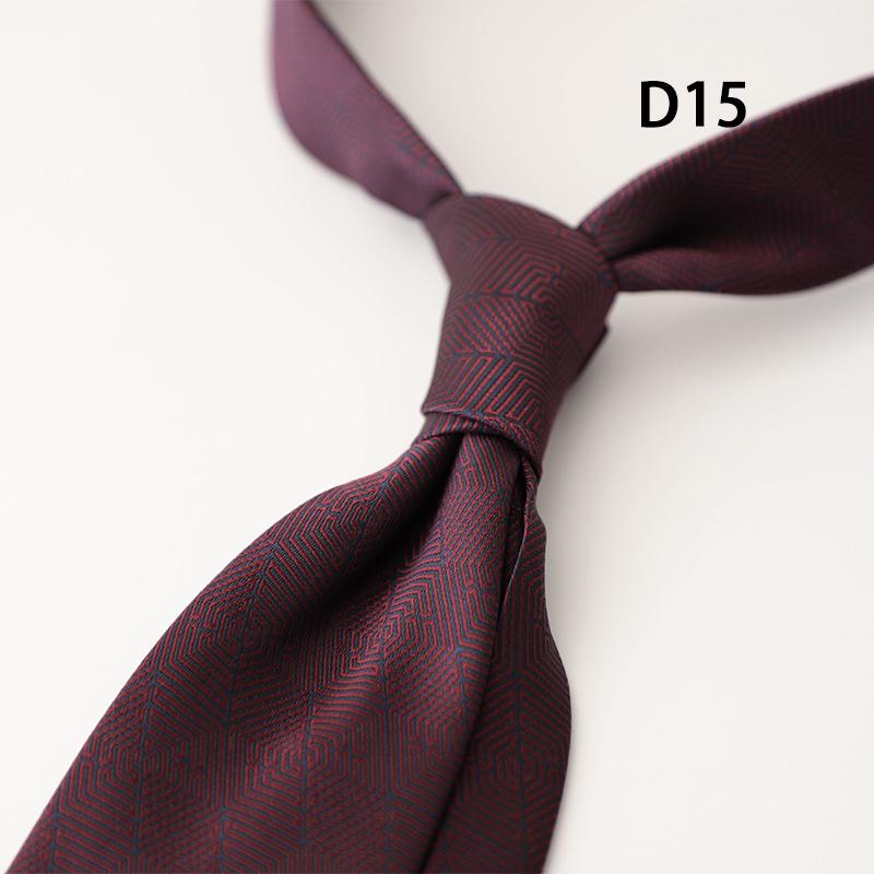 Men's Korean Style Formal Business Ties - Spring/Summer Collection (8CM, Simple Lines, Red/Coffee/Beige Series, Hand-tied)