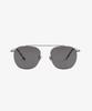 Seupeulingseuteulingseu Vintage Modern Square Shape Sunglasses Page 888 [Silver]