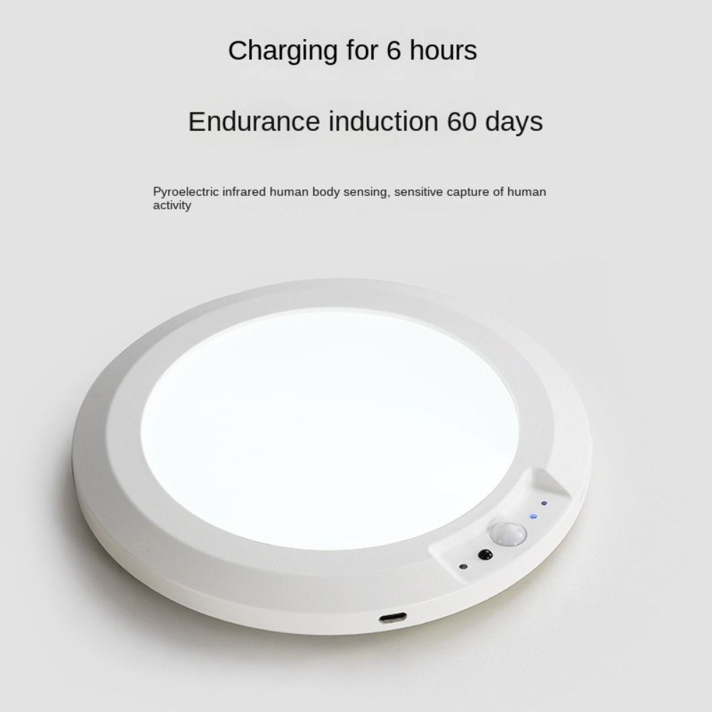 Round Motion Sensor Lights 3 Color Night Light Practical LED Closet Lamp  Stairs