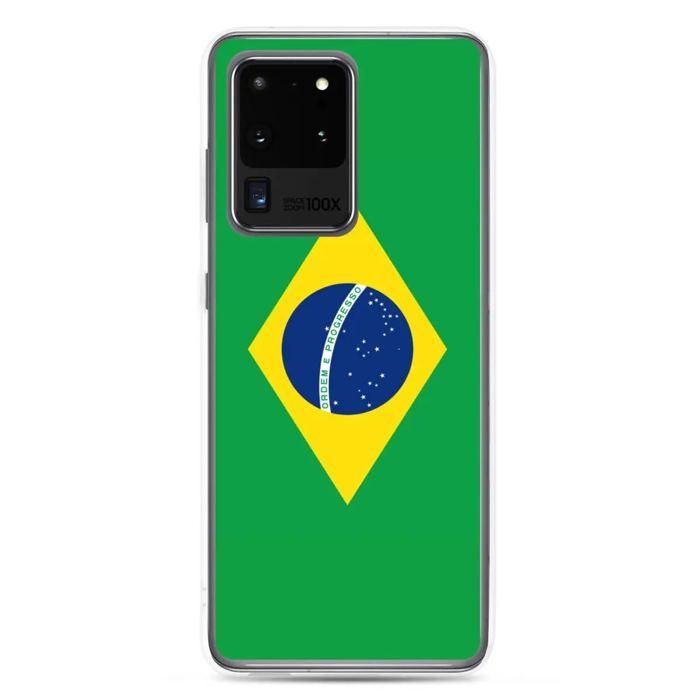 Coque Téléphone Drapeau Brésil - Samsung Galaxy S24 Plus